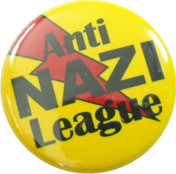 Anti NAZI League button